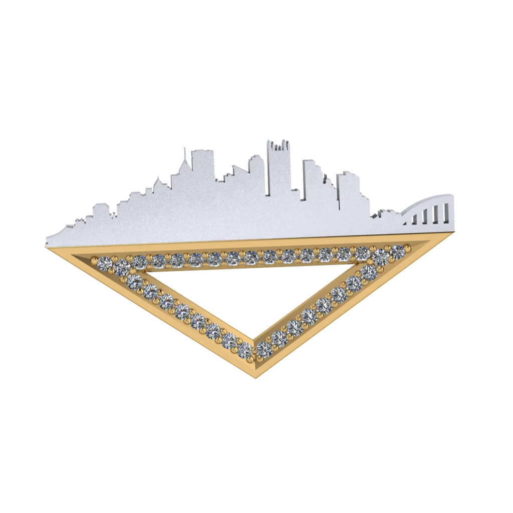 The  Pittsburgh Pin with Diamonds